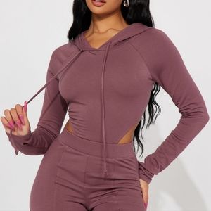 Fashion Nova 2 piece pants set mauve